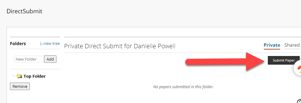 select the Submit Paper button